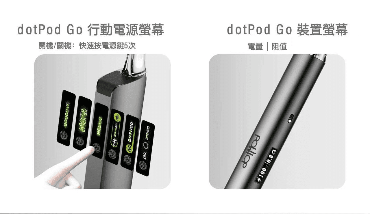 佩特里DOTMOD DOTMOD GO KIT電子煙主機煙彈空倉官網:圖片 2